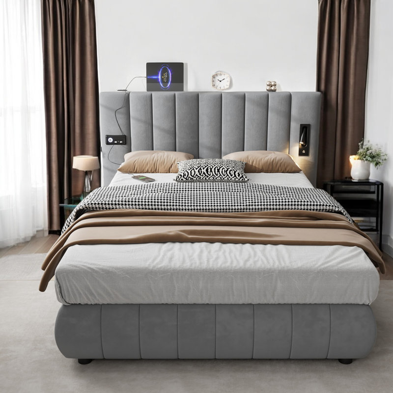 Upholstered Bed, 166 x 208cm