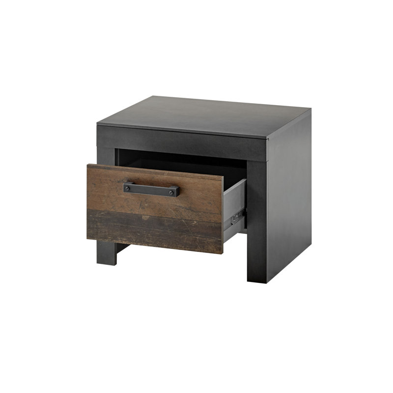 Hinik 55cm W Engineered Wood Bedside Table