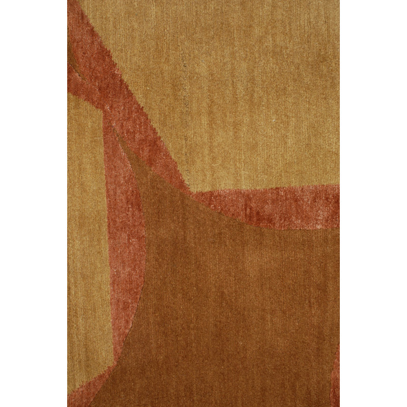 Tranquility Geometric Area Rug in Brown/Pink, Rectangle 8' x 10'