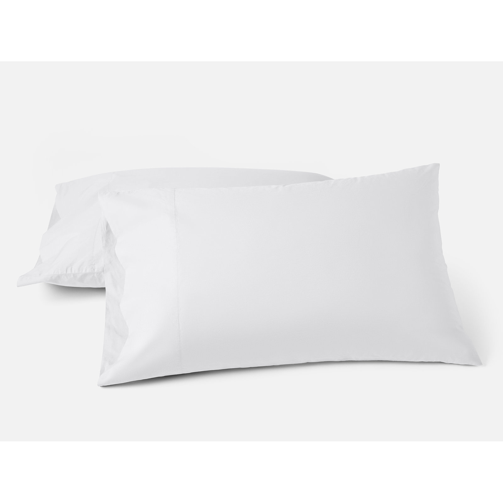 Refined Organic Percale - Set of 2, Standard Pillowcase, White