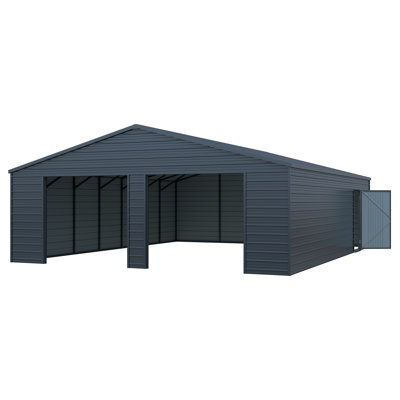 Outdoor Metal Storage Shed Garage Shed With Roll-up Doors