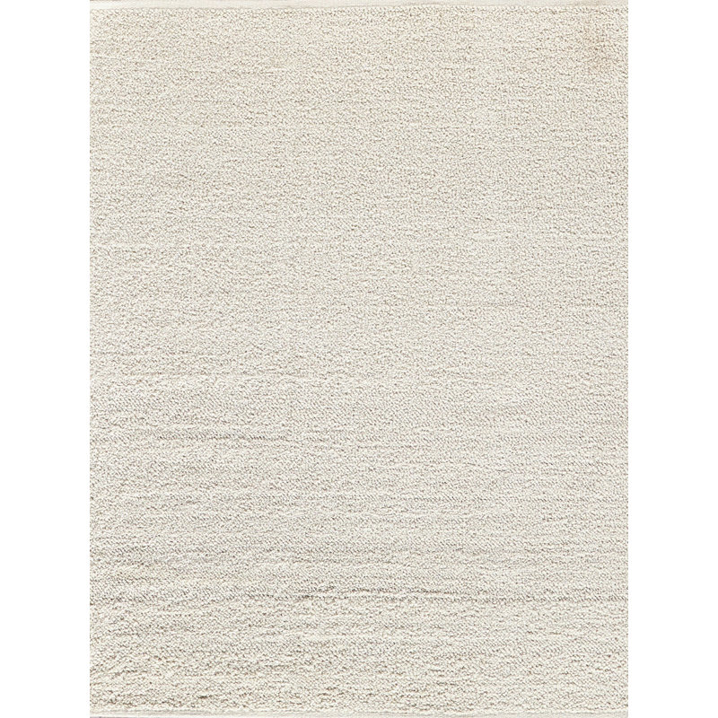 Ferretti Wool Area Rug in Ivory, Rectangle 8' x 10'