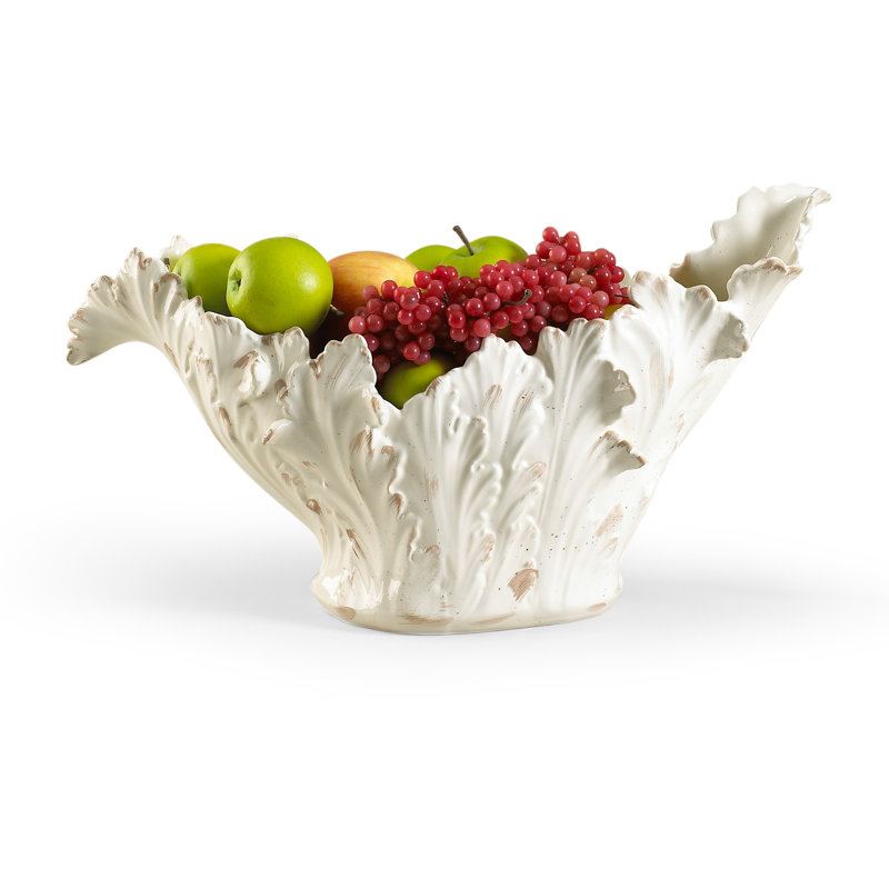 Acanthus Ceramic Decorative Bowl