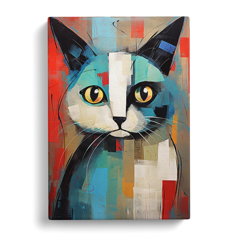 Ragdoll Cat Expressionism No.2 - Wrapped Canvas, 60cm H x 40cm W x 3cm D