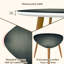 Ensemble de 2 tables basses gigognes Triangle