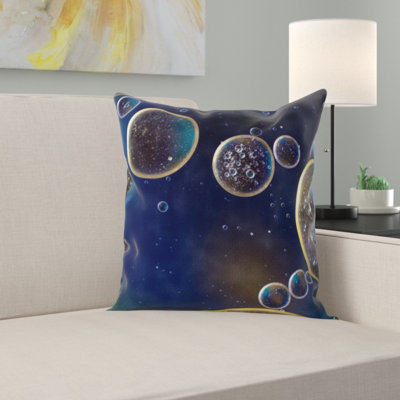 Oil in Water Throw Pillow