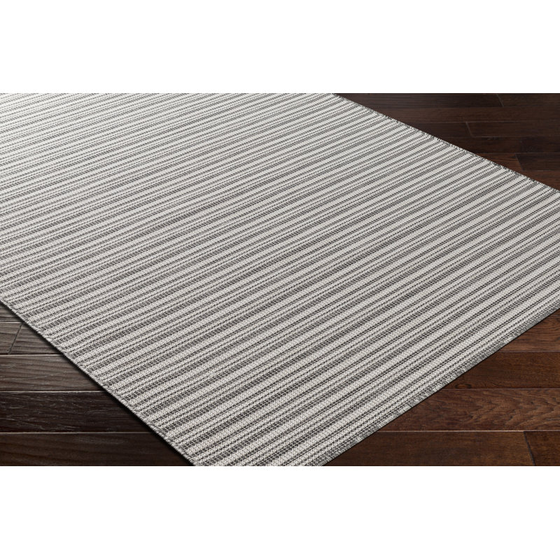Tapis intérieur / extérieur en polypropylène tissé à la machine Anelyse, Rond 7 pi 7 po