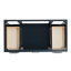 Meuble-lavabo sur pied simple 43 po avec plateau en marbre de Carrare Abita-93359478