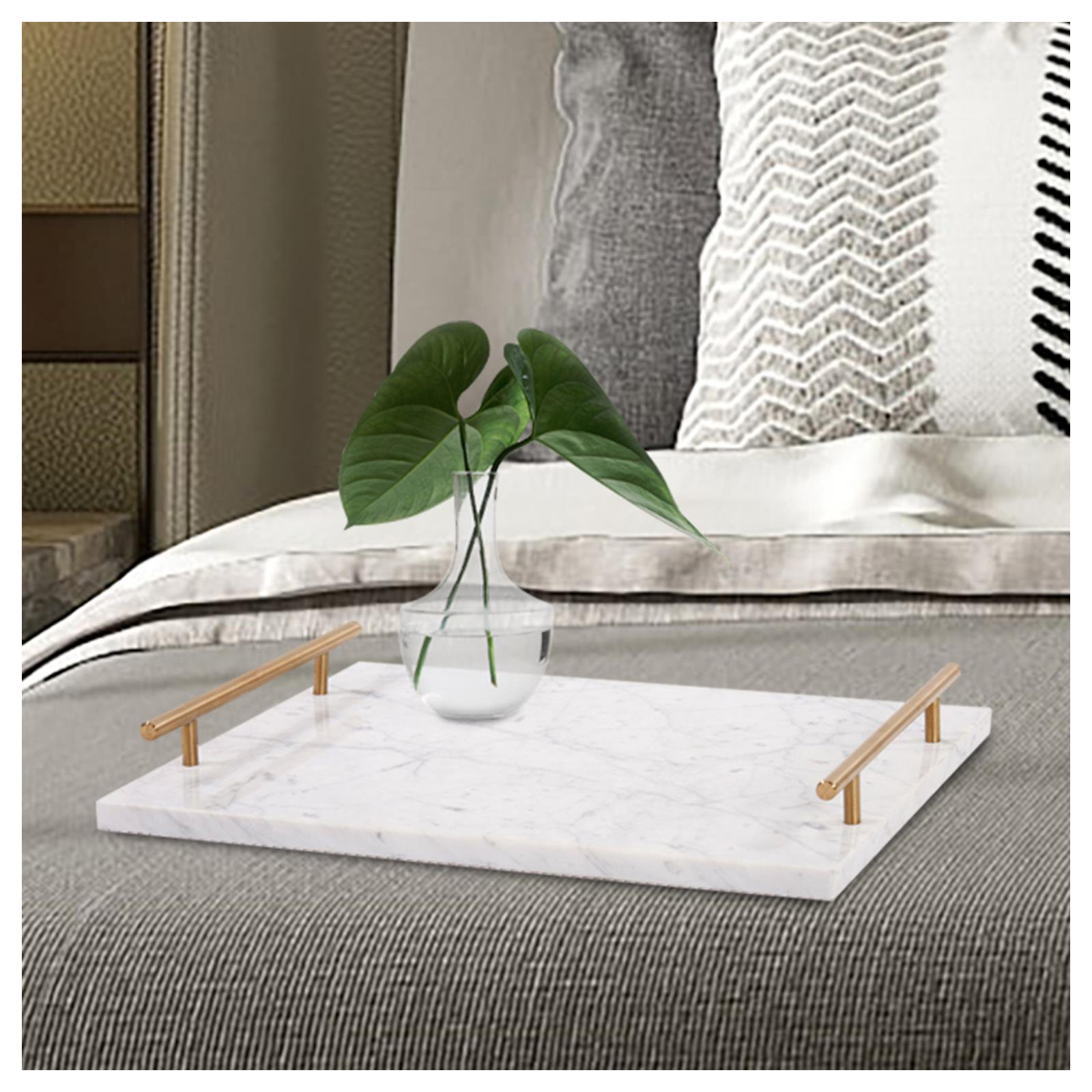 Fairfield Modern Marble Tray - Set of 1