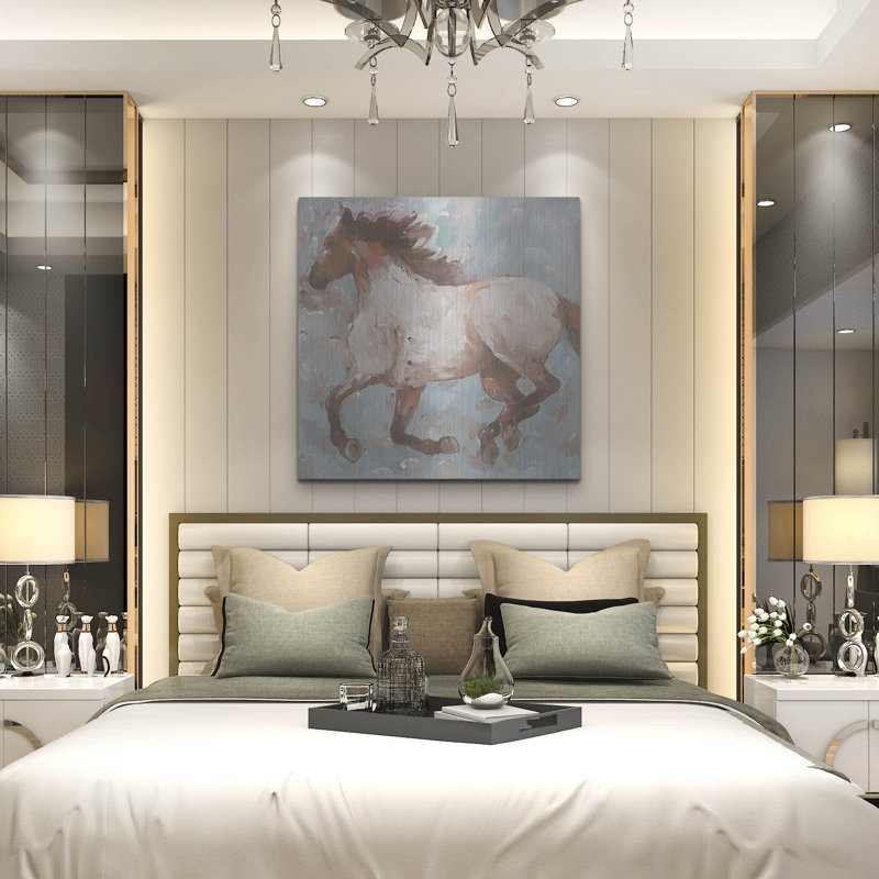 " Roan Runner " by Hooshang Khorasani, 36" H x 36" W