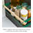 Yamazaki Home Tosca Magnetic Spice Storage Rack Organizer For Fridge - Steel + Wood-1934391845