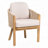 Outdoor Patio Acacia Wood Club Chair,Dining Arm Chair