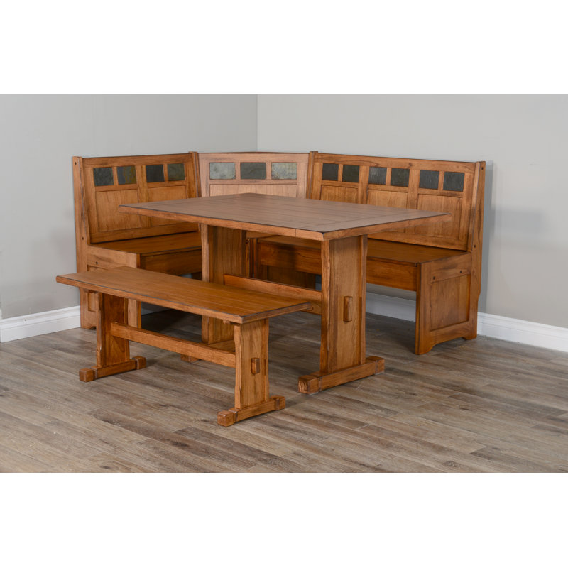 Deniela 4 - Piece Wood Breakfast Nook Dining Set