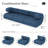 Novelty Boneless Living Comfort WOWMAX Modular Sectional Couches for Living Room, Small L Shaped Couch, Convertible Sleeper Sofa Bed with Cloud Couchs Furniture Adjustable Sofa, Compression-114833635