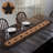 Kaicie Oval Geometric Jute Table Runner