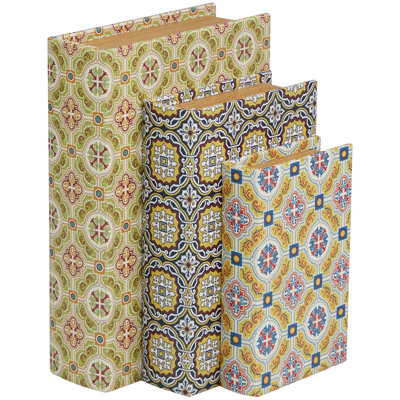 Mishaun 3 Piece Polystone Decorative Box Set