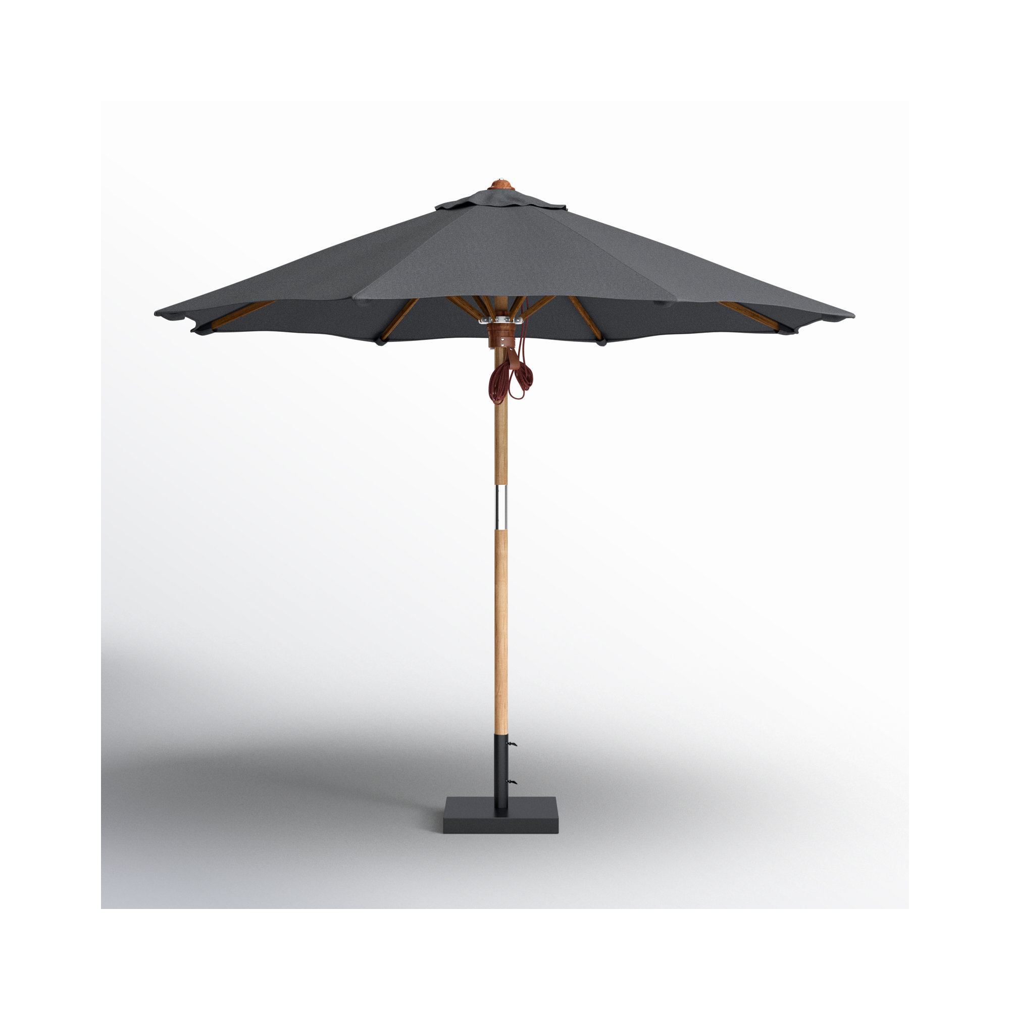 Nadira 118'' Outdoor Umbrella, Gray