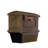 Aluminum Post Mounted Post box with Magnetic Closure and with Newspaper Compartment-1793938