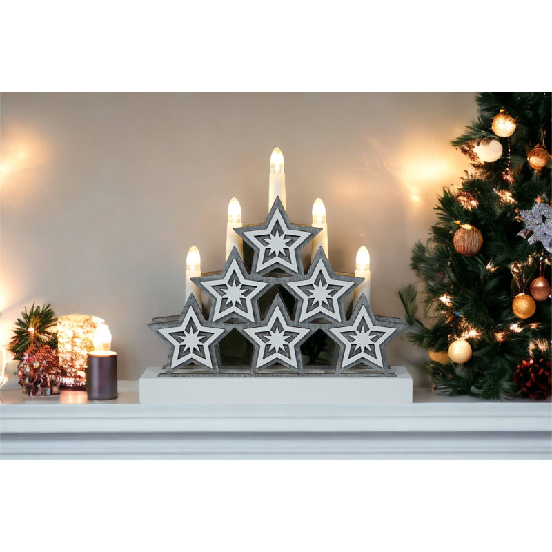 Bivens Wood Tabletop Candelabra