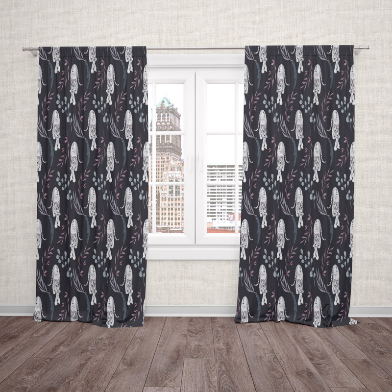 Cyruss Room Darkening Curtain Pair, 20" W x 61" L