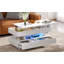 Table basse à plateau relevable avec 2 tiroirs, table basse avec compartiment caché adéquat