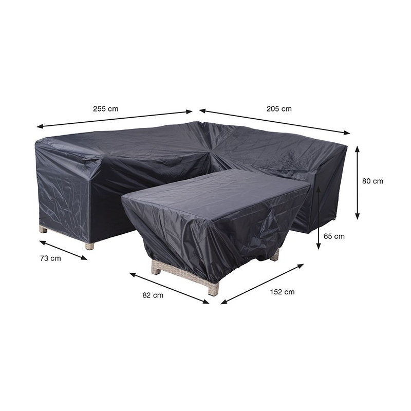 Coverit Outdoor Patio Dining Set Cover, 65 cm H x 223 cm W x 80 cm D