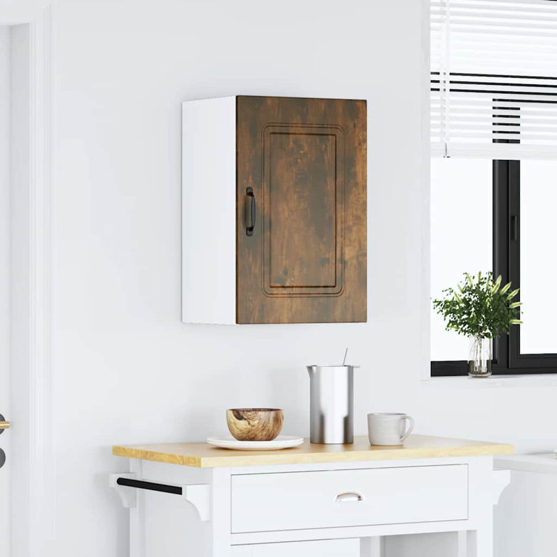 Kitchen Wall Cabinet Kalmar Engineered Wood, Smoked Oak, 60cm H x 40cm W x 31cm D