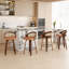Ensemble de 2 tabourets pivotants, structure en bois moderne avec dossier en rotin, cuir PU pour comptoir de cuisine, tabourets de bar rembourrés Mid-Century-1819916563