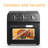 Large Air Fryer Toaster Oven Combo, Convection Countertop Oven With 360° Hot Air Circulation For Healthy Oil-Free Cooking, Multifunctional With Adjustable Time And Temperature Control | Gift Idea