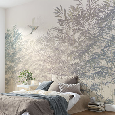 Matte Fototapete Bamboo Paradise 2,5 m x 300 cm in 6 Einzelteilen