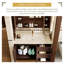 Free Standing Wall Mounted Single Double Combined Vanity Unit Bathroom Vanity With Ceramic Top-357678448