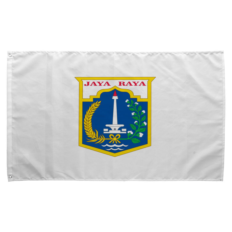 Drapeau de la ville de Jakarta — Drapeau