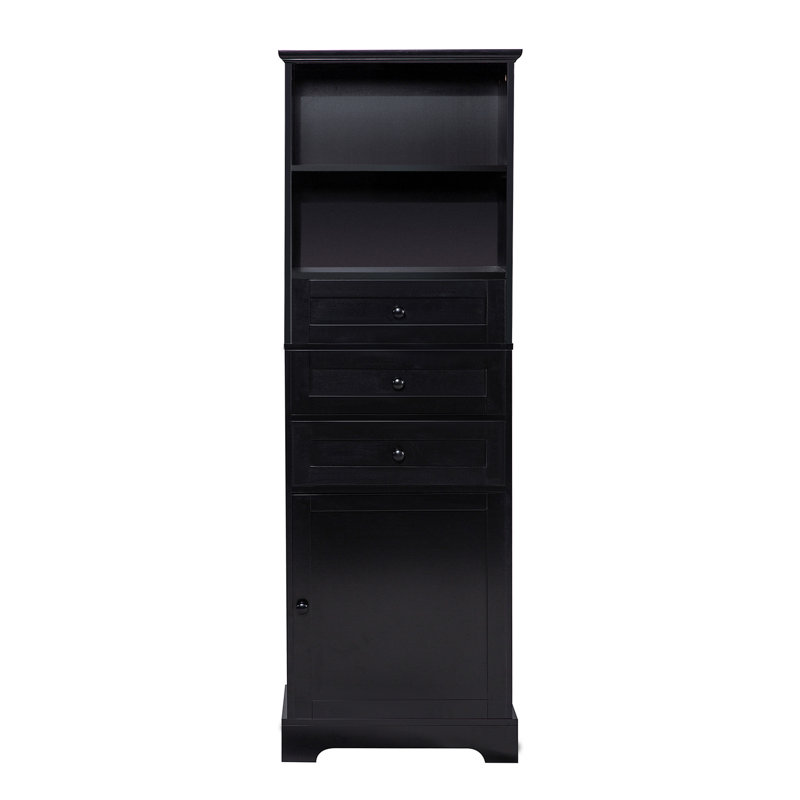 Armoire à linge autoportante Gale, Noir, noir, noir, noir