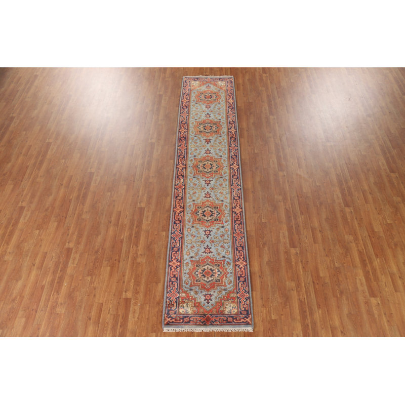 Tapis de couloir indien à motif géométrique 3 x 12