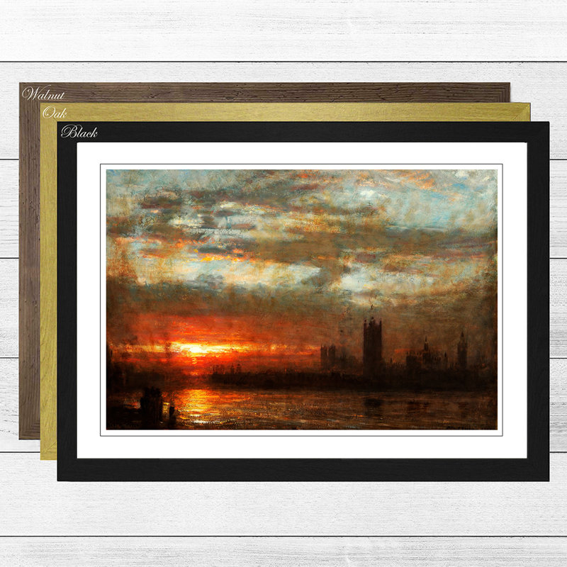 J.M.W. Turner - Single Picture Frame Painting, Walnut