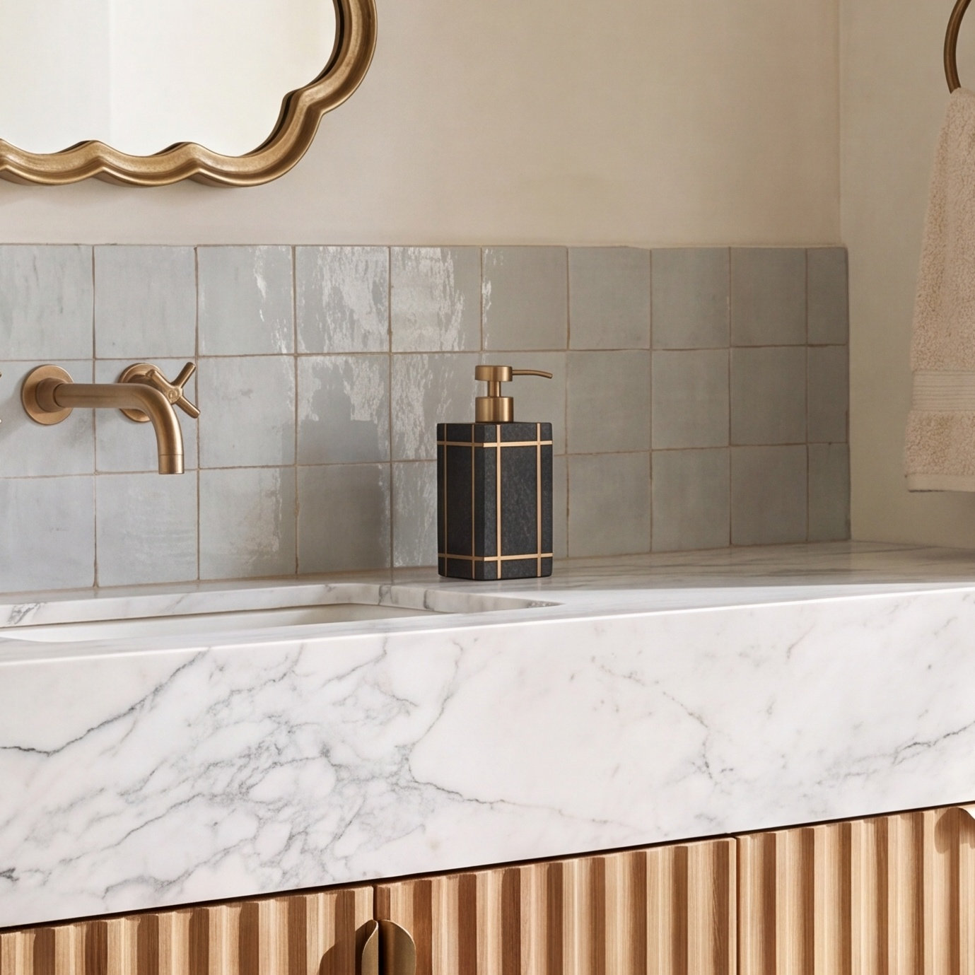 Orbay Marble Soap / Lotion Dispenser