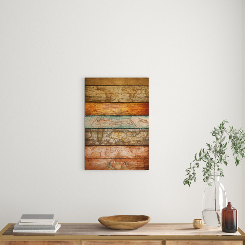 Mapas by Diego Tirigall - Wrapped Canvas Print, 66.04 cm H x 45.72 cm W x 1.91 cm D