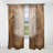 Brown Calm Current Spiral - Modern Velvet Curtain - Room Darkening - 1 Panel-107826567