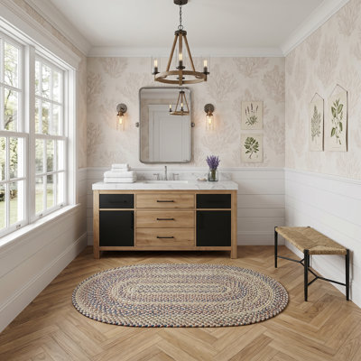 Tapis d'intérieur réversible tressé Maplewood