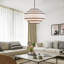 Lustre tambour 6 lumières en lin moderne-170894092-170894094-170894080