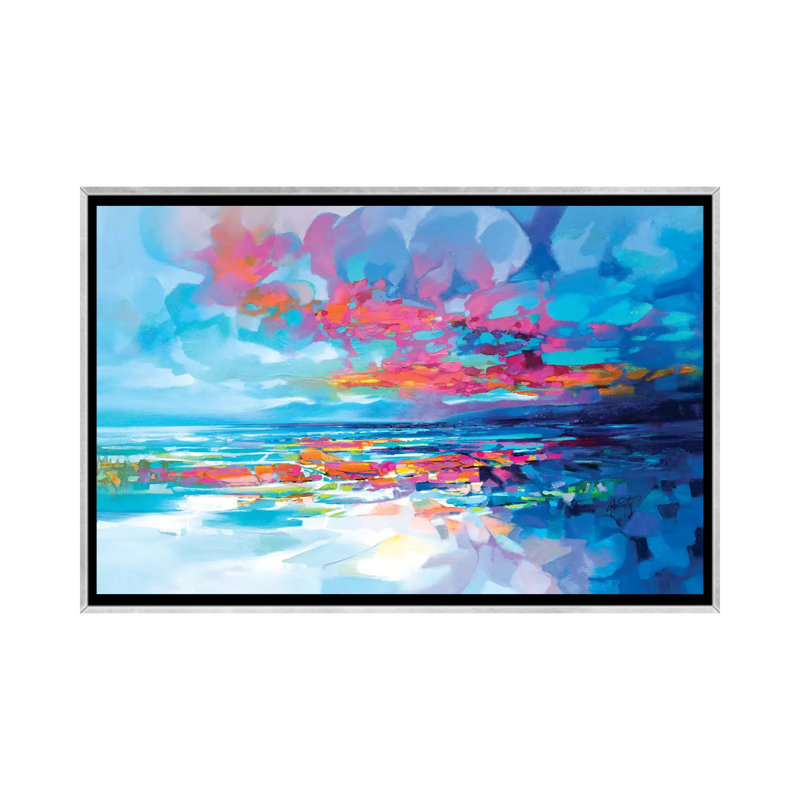 «Memories of Kilmory» par Scott Naismith - reproduction d'art, Toile avec cadre argenté, Aucun mat