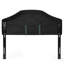 Tête de lit contemporaine grand format en velours noir avec capitonnage élégant-1310858592