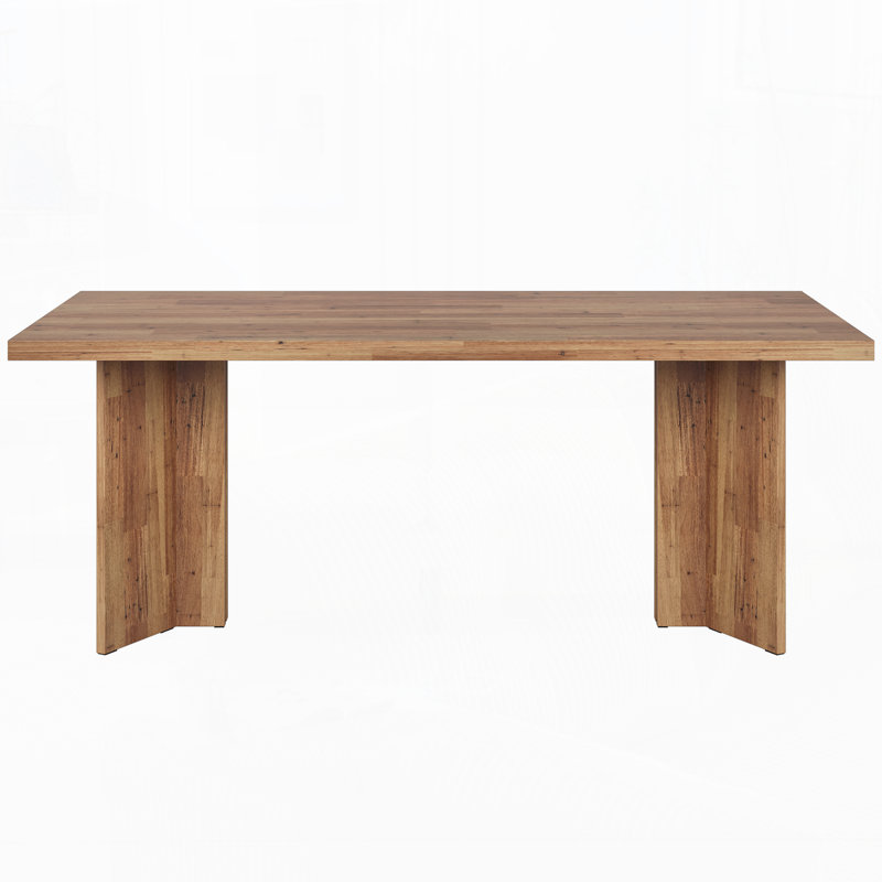 63" Farmhouse Executive Desk – Vintage Wood Computer Workstation With Thickened Tabletop, Large Writing & Conference Table