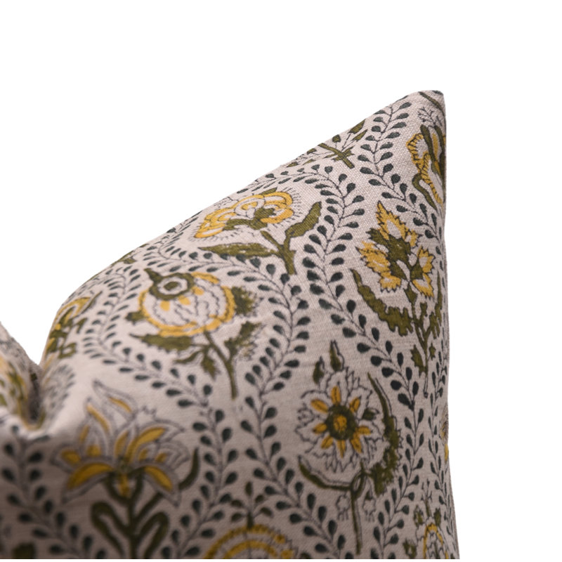 Coussin en lin pour salon et chambre à coucher Fab Divine, H 22 po x l 22 po