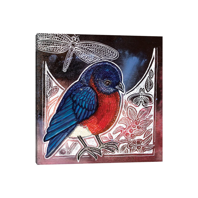 Eastern Bluebird by Lynnette Shelley - Wrapped Canvas Gallery-Wrapped Canvas Giclée, 30.48 cm H x 30.48 cm W