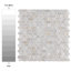Carreau de mosaïque murale coquille naturelle blanche 11-1 / 2 "x 11-7 / 8" Conchella Subway