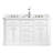 Bruning 60'' Double Bathroom Vanity with Engineered Marble Top-1935907361-2004268770
