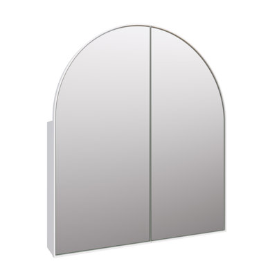 Two Door Steel Frame Arch Shape Medicine Cabinet