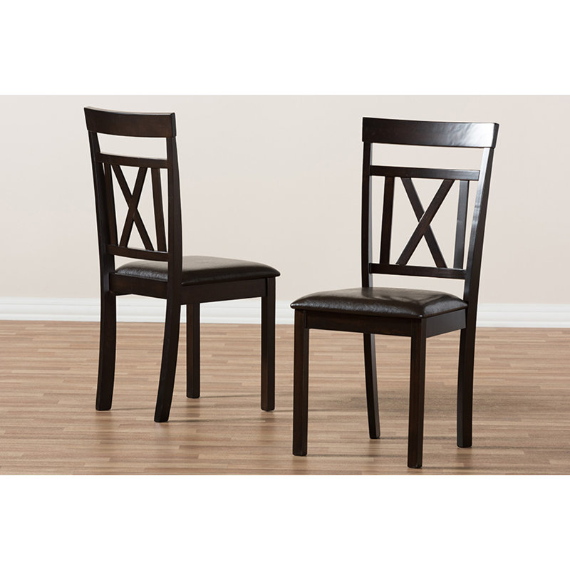 18.5'' H Faux Leather Upholstered Side Chair