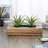 Artificial Green Grass Plants in Wood Planter